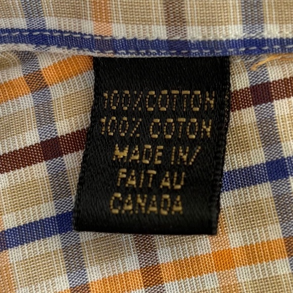 Jack Lipson made in Canada long sleeve button down shirt size Large - Picture 11 of 14